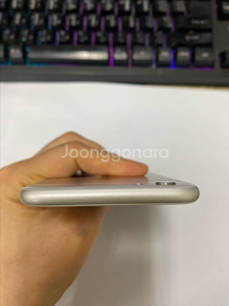 아이폰6 실버 외관SS급 64GB 배터리100% 지문X--3