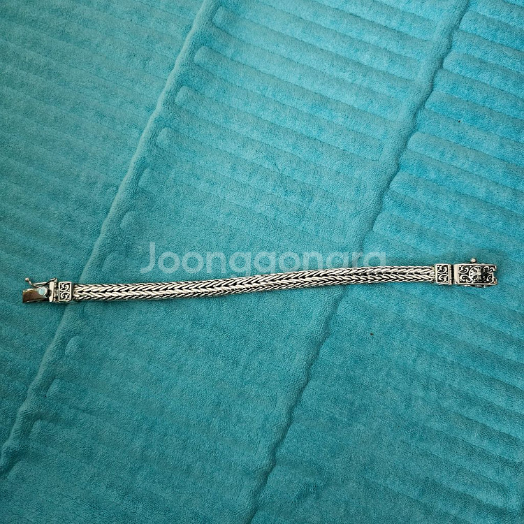 실버925 뱅글느낌 꼬임 하츠 팔찌--3