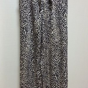 여성 레오파트 와이드 바지(수입제품)(착용3회)