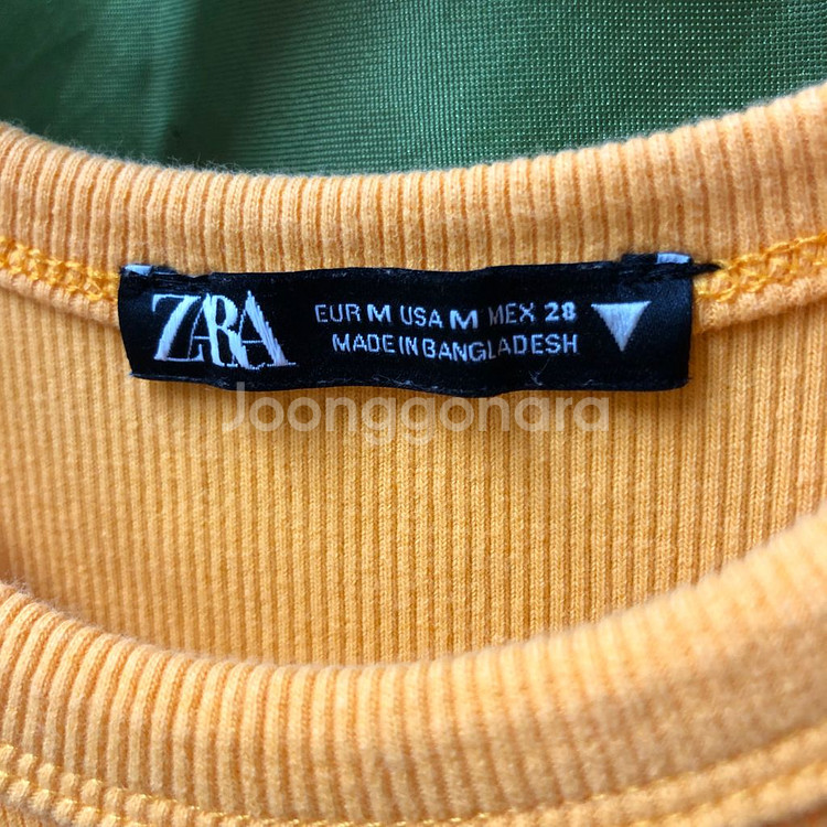 ZARA 머스타드 골지 니트 미디 원피스 (M)--6