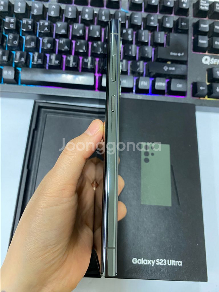 KT 갤럭시S23울트라 그린 SS급 256G 무잔상--5