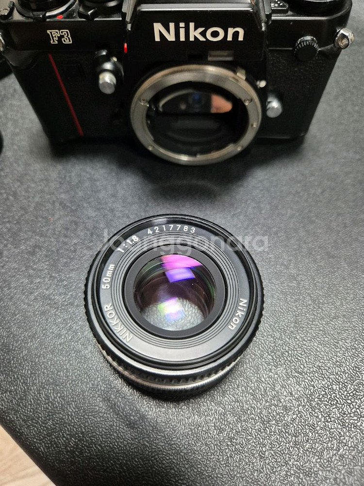 니콘 F3,50mm f/1.8 팬케이크 렌즈 필름카메라--4