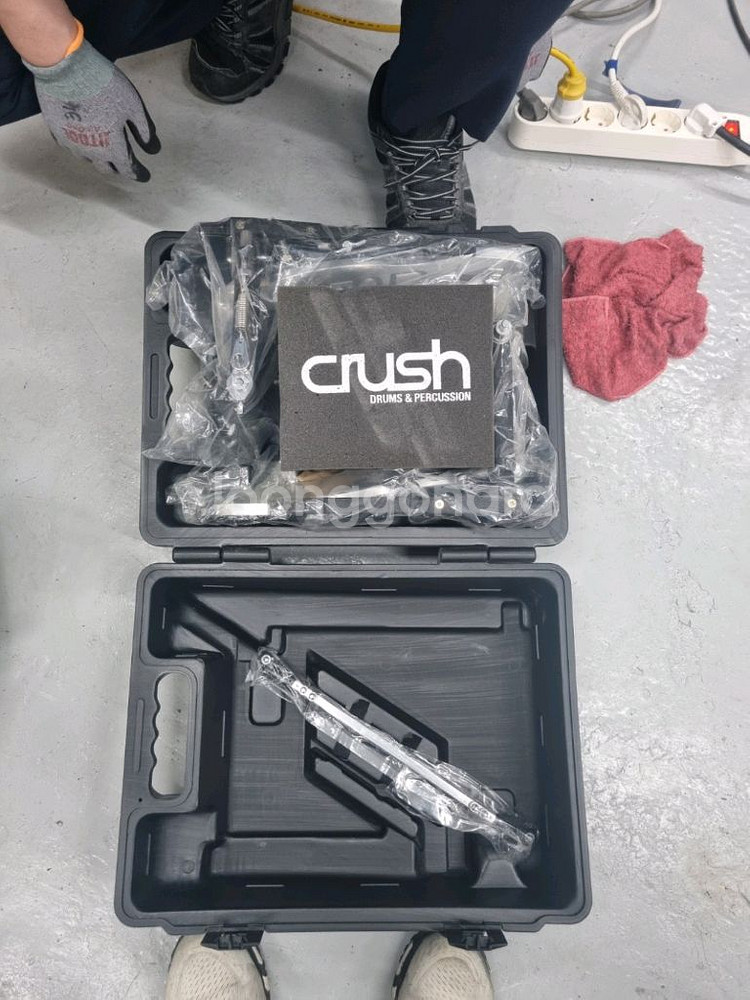 CRUSH M1 베이스드럼 더블페달 팝니다--1