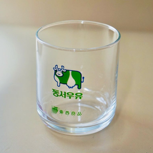 동서우유 레트로컵 빈티지컵 유리잔 홈카페