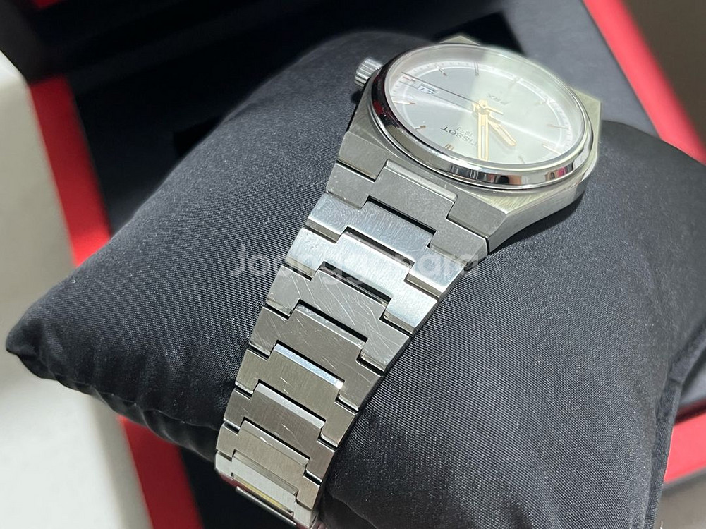 티쏘 TISSOT PRX 35mm 쿼츠 실버 시계--5
