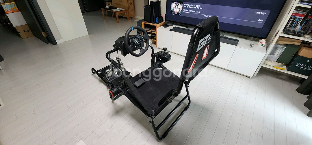 로지텍 G923 + 넥스트레벨 F-GT Lite 거치대--3