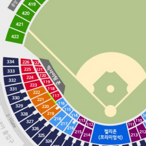 6.4 두산 vs 기아 중앙네이비 2연석 일괄판매