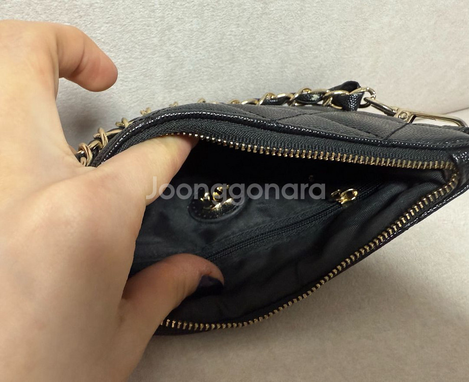 샤넬 캐비어 파우치겸 클러치--3