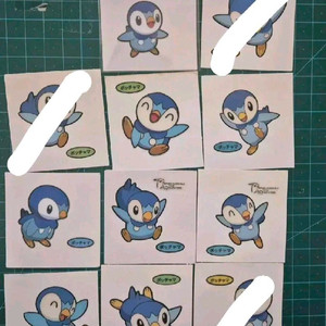 (팽도리)포켓몬 일판 씰 일본 띠부 띠부씰
