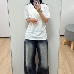 아디다스 TANC 기능성 흰검 반팔 티셔츠