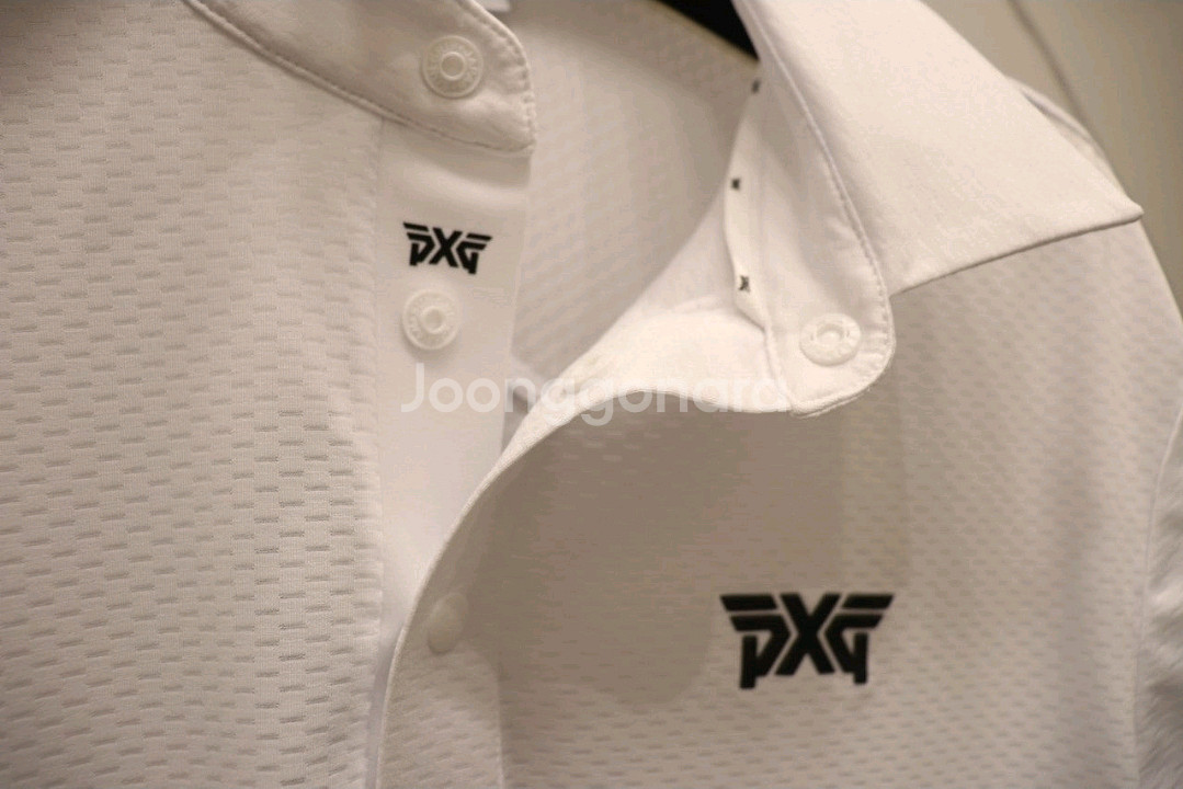 새상품 pxg 남자 골프 기능성 여름 반팔 카라 티셔츠--9