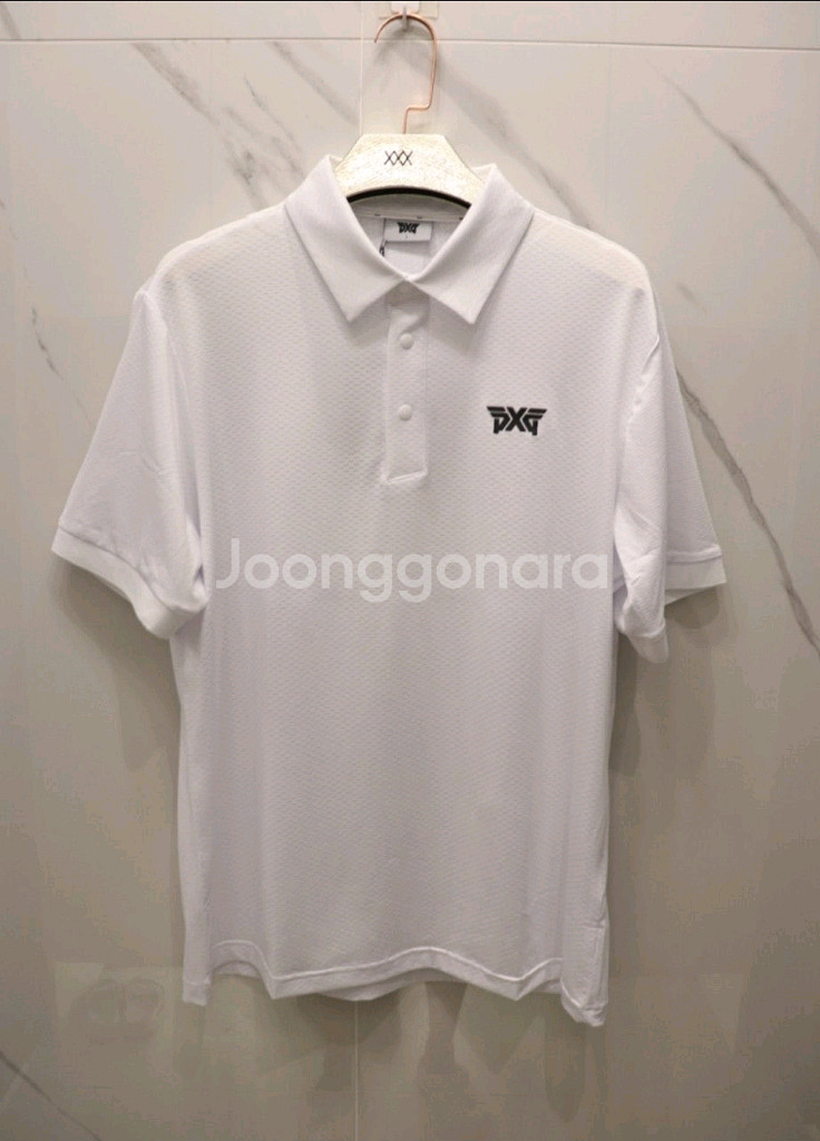 새상품 pxg 남자 골프 기능성 여름 반팔 카라 티셔츠--7