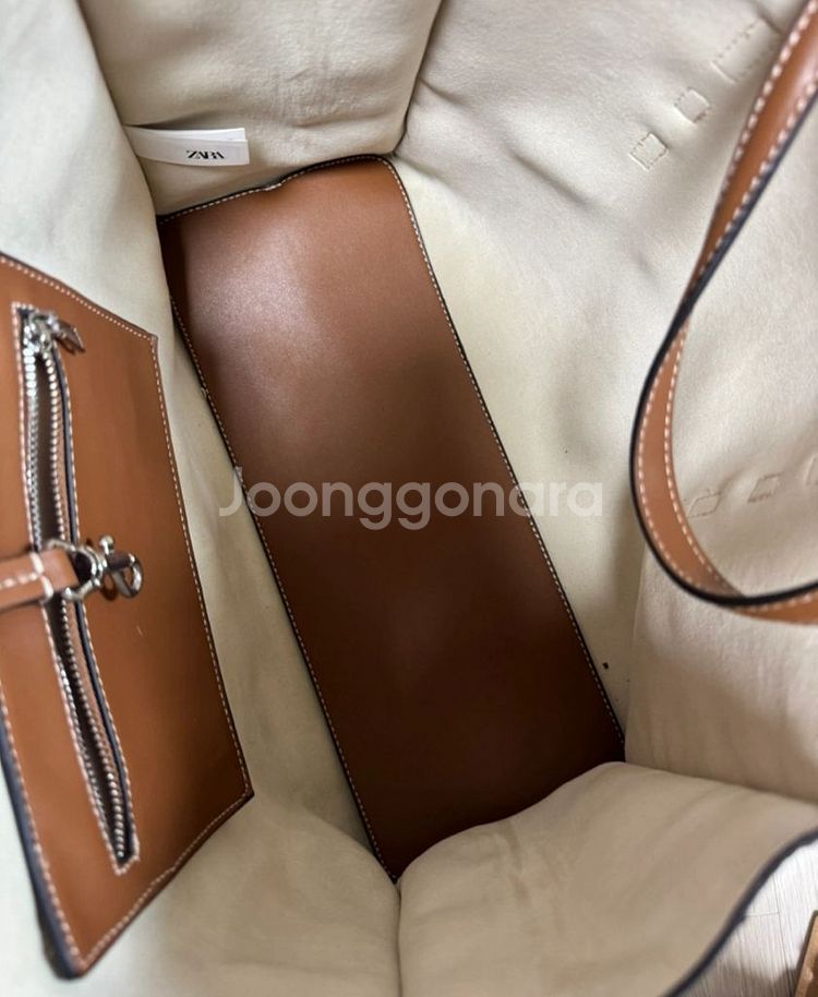 자라 스트라이프 토트백 새상품 송혜교 펜디 쇼퍼백 st--3