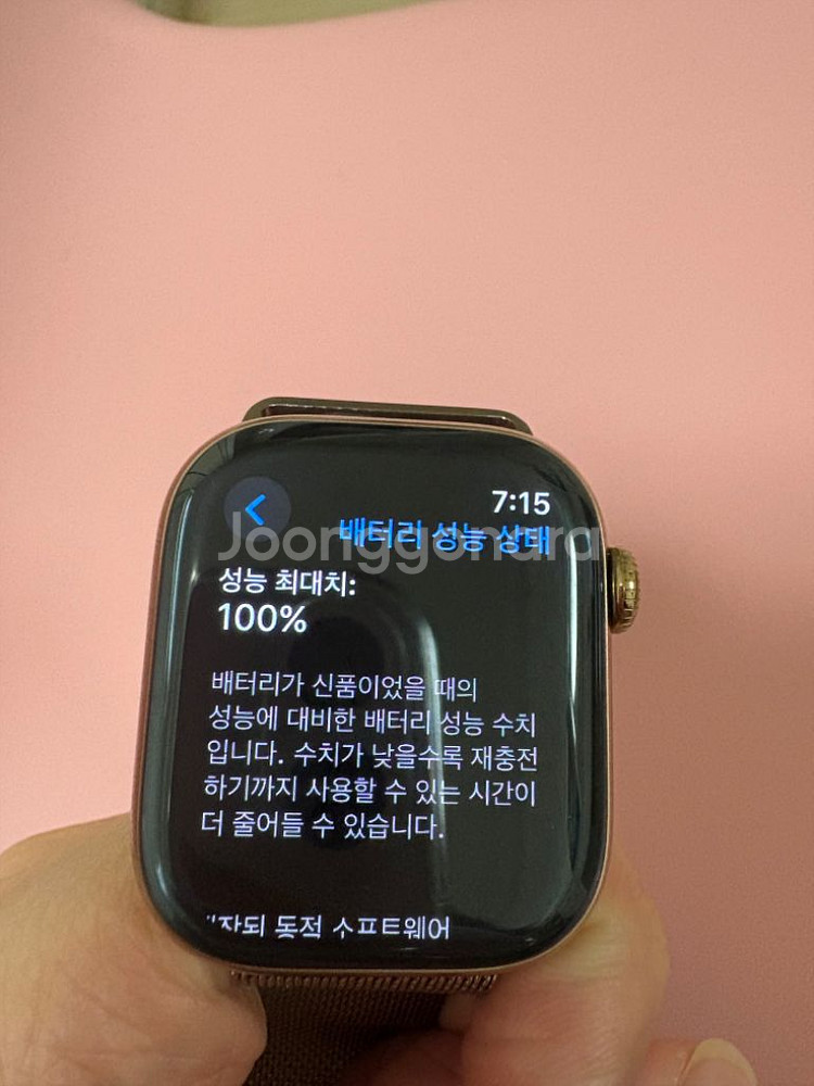 애플워치10 티타늄 골드 42mm 애케플O--2