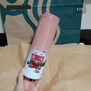새상품)스타벅스 홀리데이 토이스토어 트로이 텀블러473