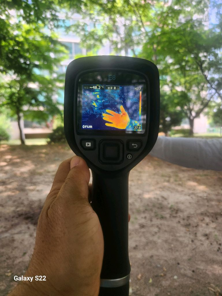 플리어E8 열화상카메라 이미지