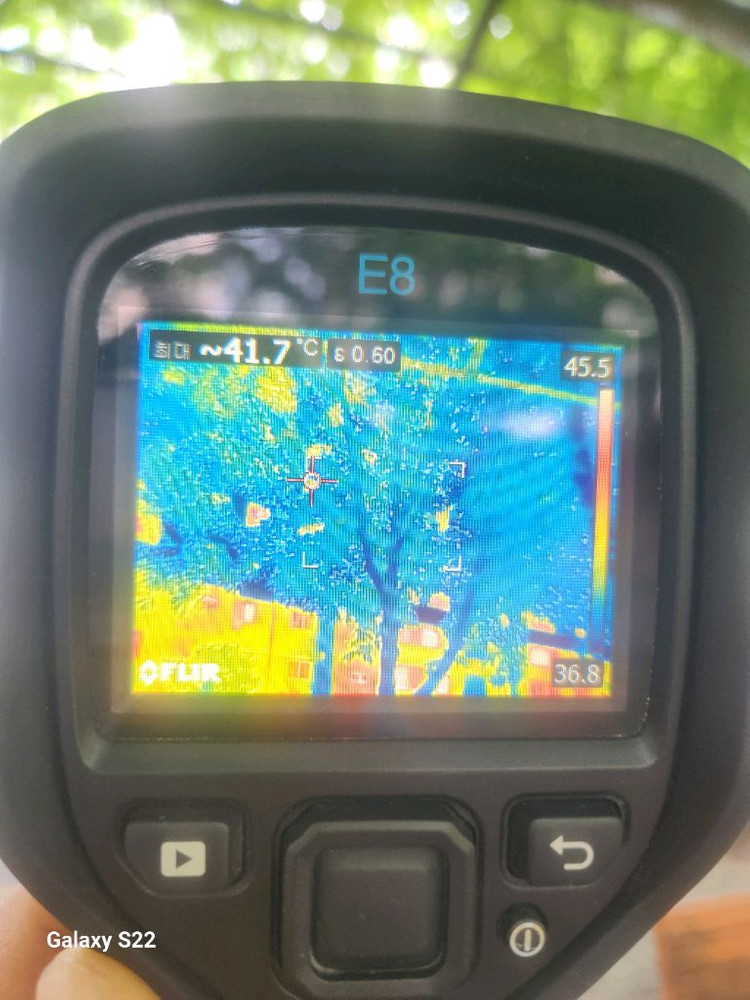 플리어E8 열화상카메라 이미지