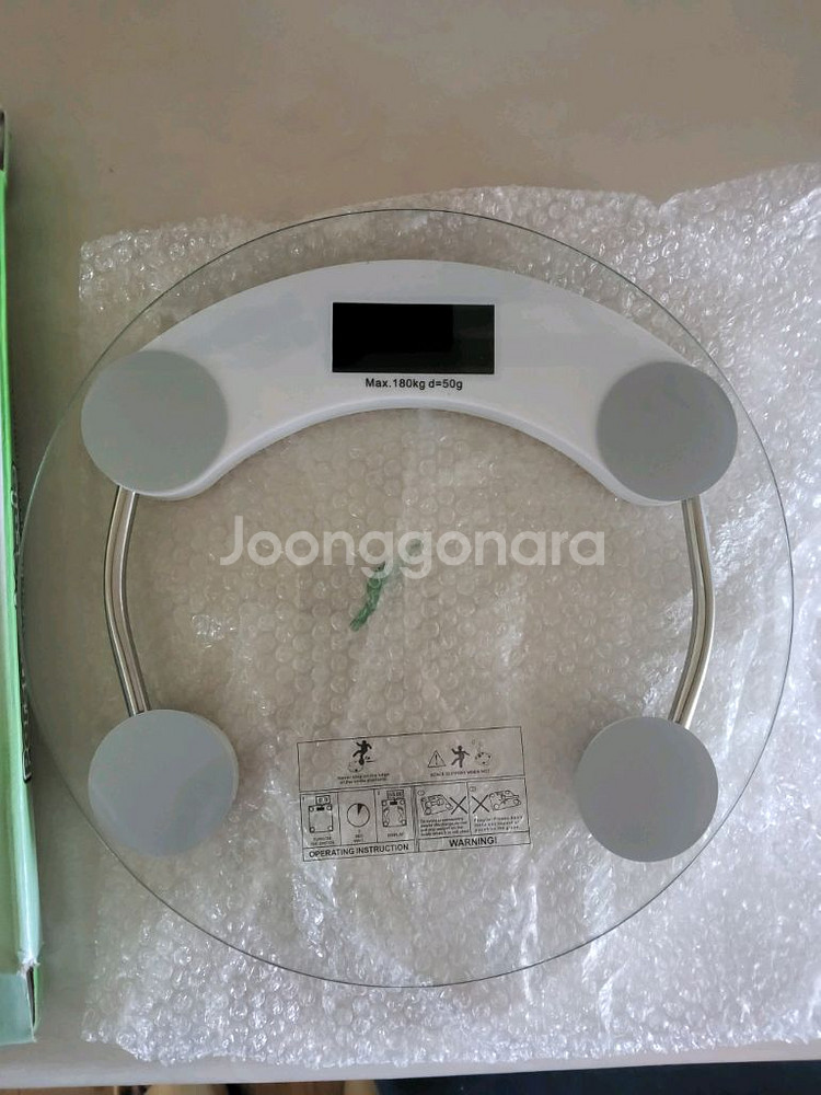 투명 디지털 체중계 새상품--0