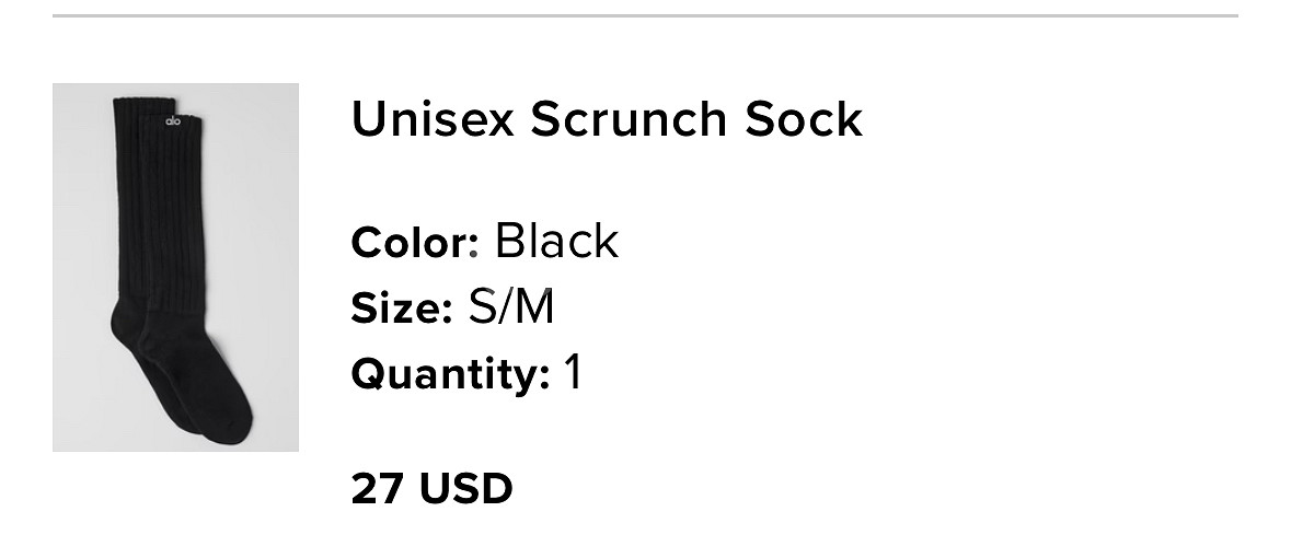 alo 알로요가 Scrunch Socks--2
