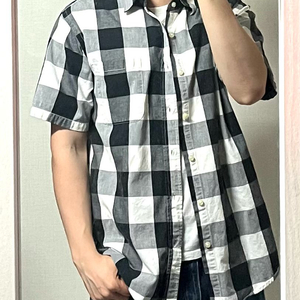 Marland 체크 반팔 셔츠
