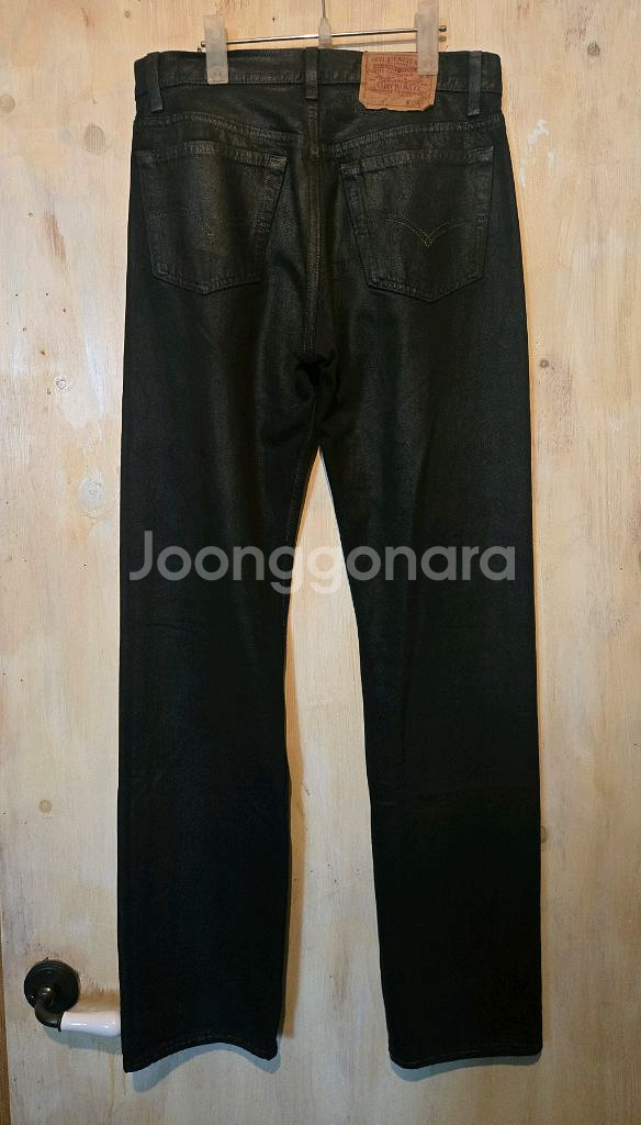 무배) 리바이스 501 블랙 코팅진 USA made32--1