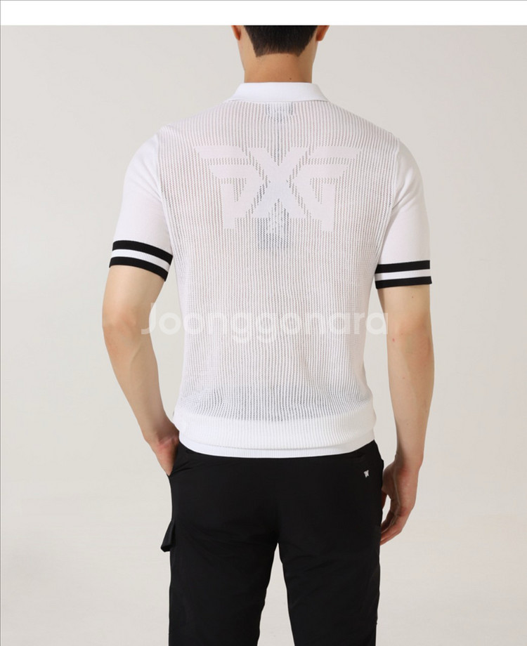 PXG 골프 매장판 남성 썸머 컬러 쇼츠 슬리브 니트--3