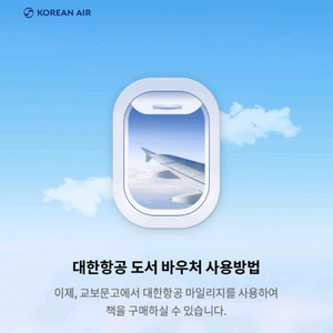 교보문고 대한항공 바우처