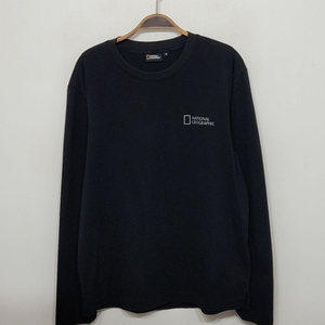 (XL)내셔널지오그래픽 롱슬리브 블랙 빅로고 긴팔티셔츠
