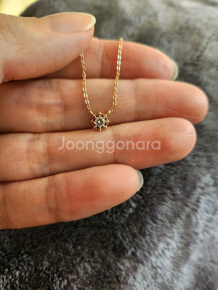 18k 1부 다이아 목걸이--2