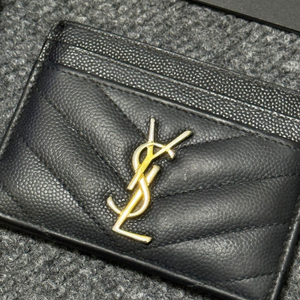 생로랑 ysl 모노그램 카드지갑 캐비어 금장 (송아지가