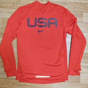 나이키 해외S 팀 USA 엘리먼트 하프 집 러닝 탑