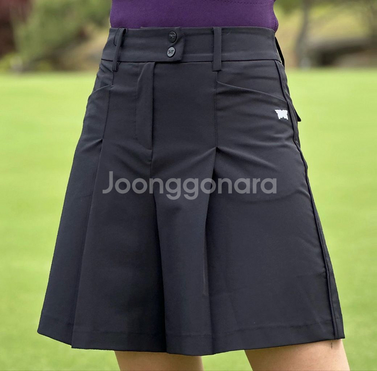 PXG 여성 골프웨어 우먼 골프 썸머 주름 하프 팬츠--3