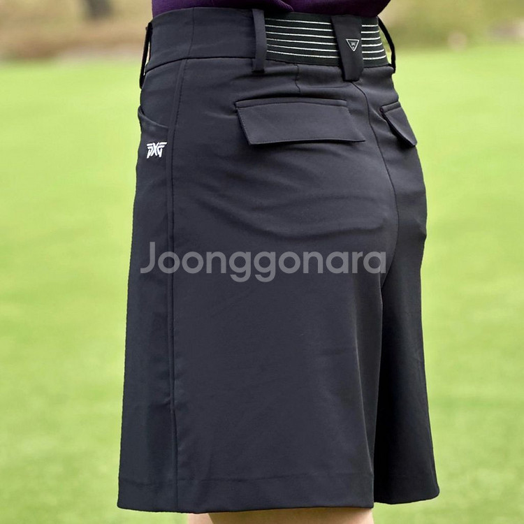PXG 여성 골프웨어 우먼 골프 썸머 주름 하프 팬츠--5