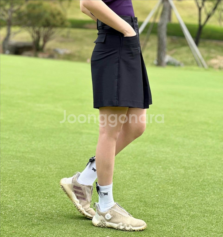 PXG 여성 골프웨어 우먼 골프 썸머 주름 하프 팬츠--7