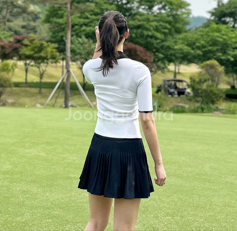 PXG 골프웨어 우먼 미들 슬리브 컬러 스웨터--7