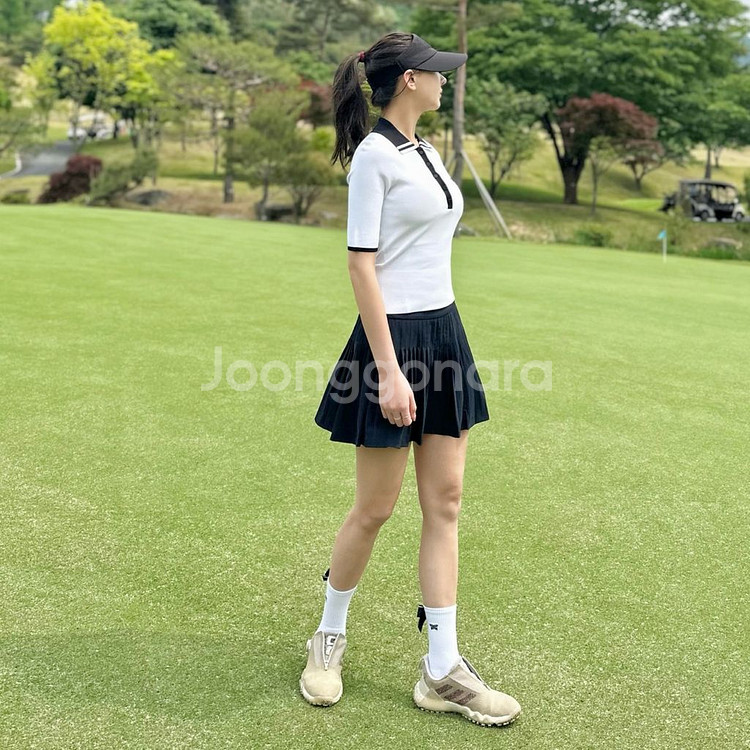 PXG 골프웨어 우먼 미들 슬리브 컬러 스웨터--8