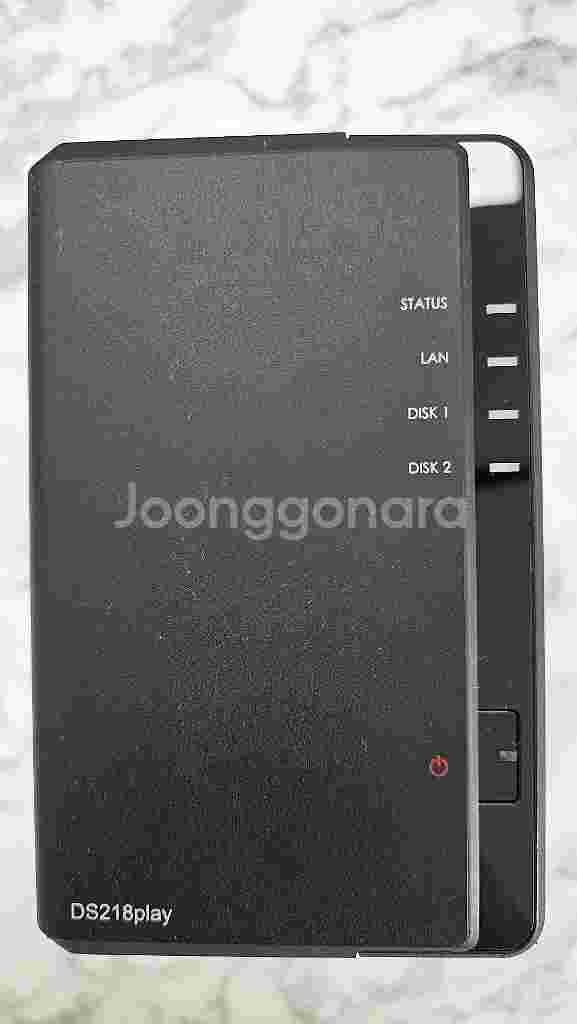 시놀로지 DS218play 8테라 하드 4TB 2개--0