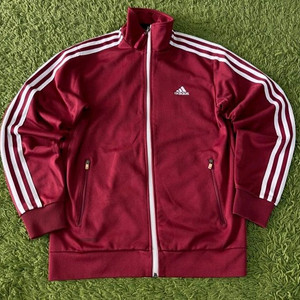 아디다스 버건디 여자 트랙탑 져지집업 90/S