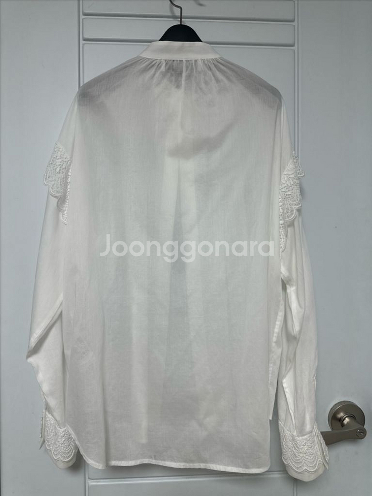 MSGM 레이스 블라우스 38 화이트--6