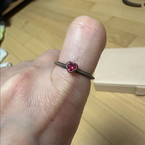 판도라 빨강하트반지 54호