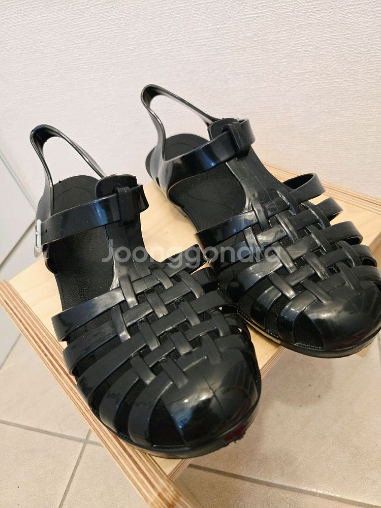 블랙 젤리 샌들 250사이즈--0