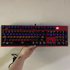 [저소음]앱코해커 K660S 레드 키보드 마우스 헤드셋
