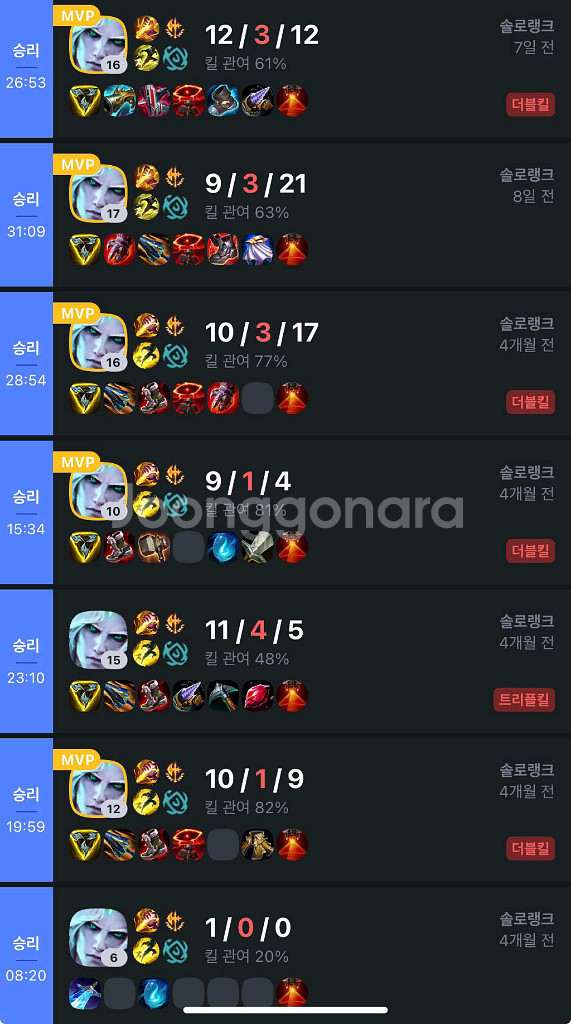 ( 개인 ) 리그오브레전드 대리기사 , 맡김 , 듀오--1