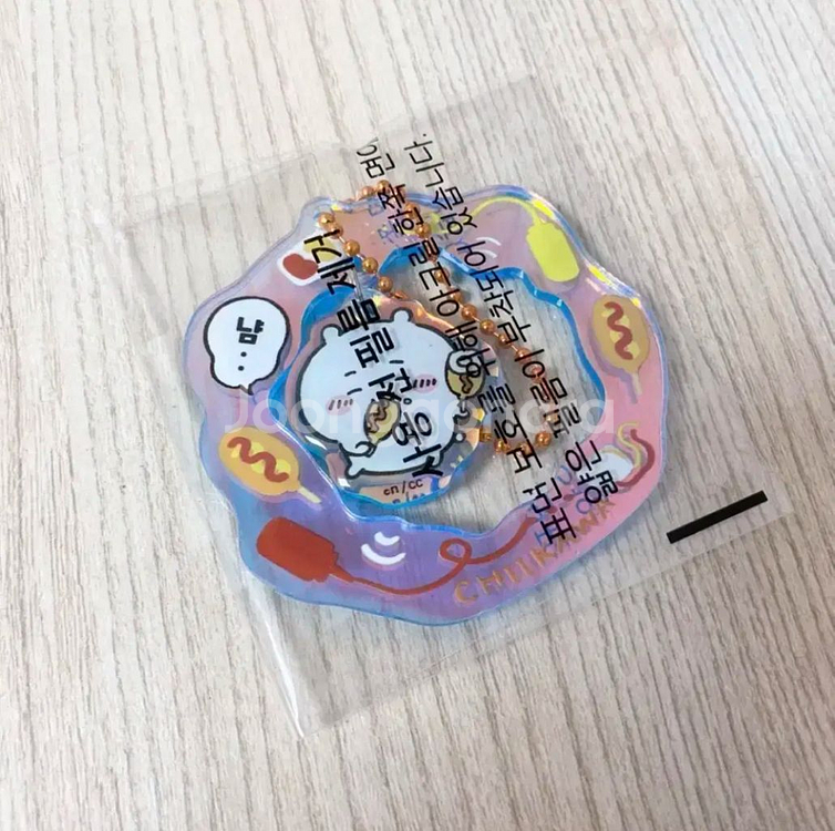 먼작귀 치이카와 트윙클 랜덤 키링 핫도그 먹는 치이카와--0