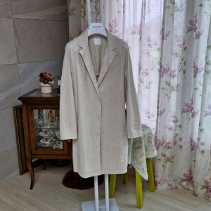 구호 린넨혼용롱쟈켓/마른55/신축성좋음