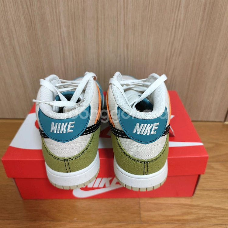 새재품 (290) 나이키 덩크 미드 미네랄 틸 앤 모스--2
