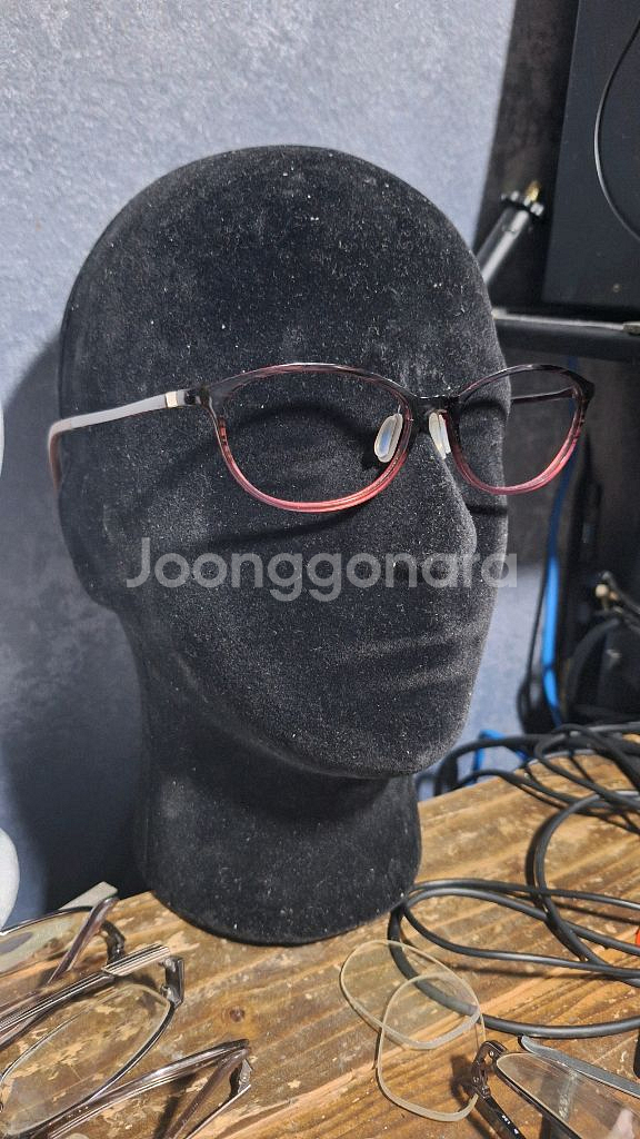 JINS 버건디 안경 안경테 일본감성 빈티지 정품--4
