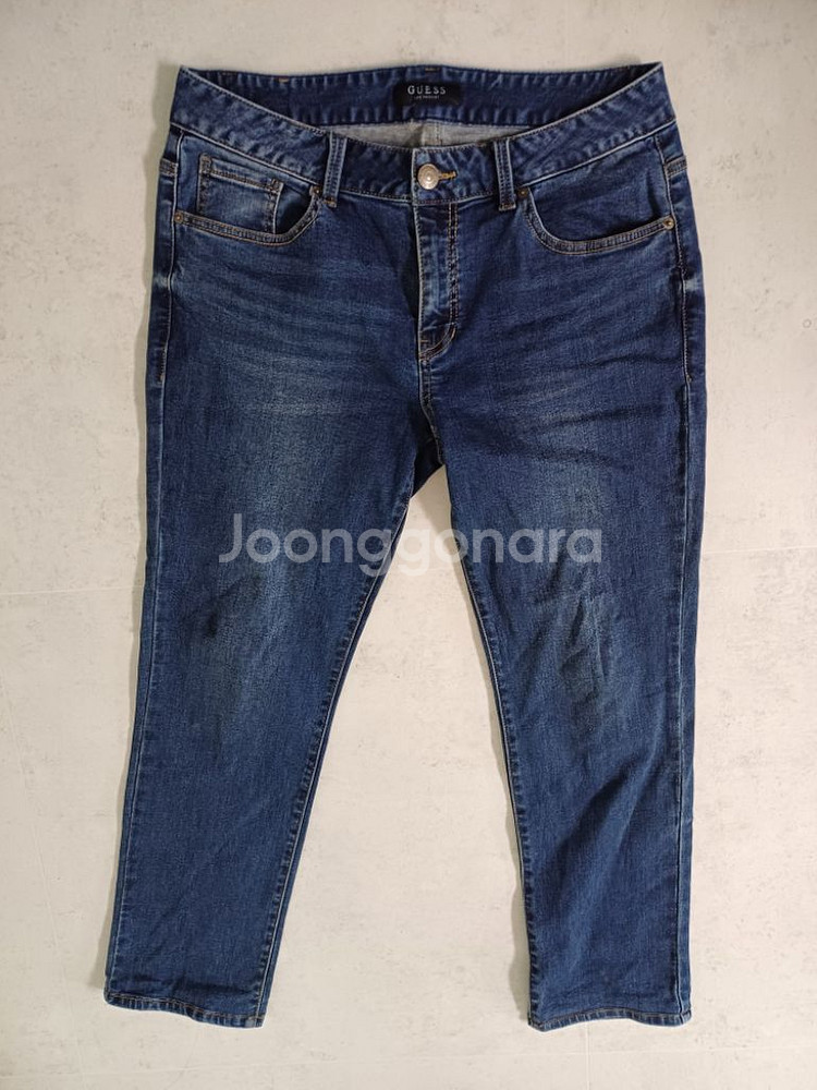남성 게스 데님 일자청바지 (사방스판33)--1