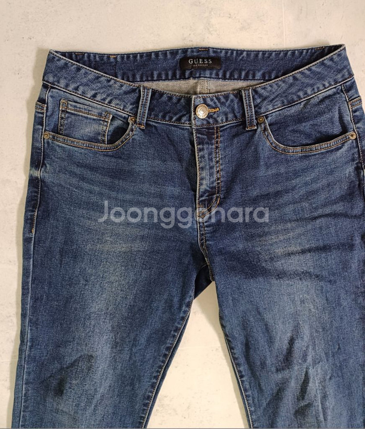 남성 게스 데님 일자청바지 (사방스판33)--2