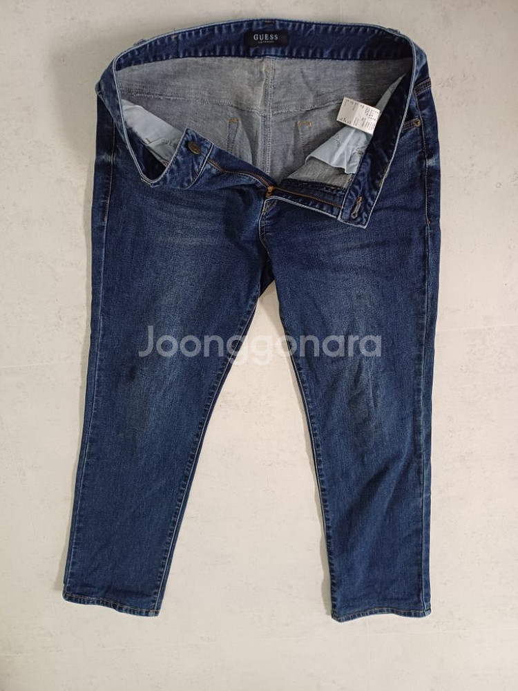 남성 게스 데님 일자청바지 (사방스판33)--3